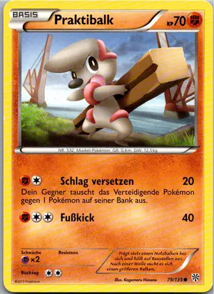 Pokémon-Karte Praktibalk 79/135 Plasma-Sturm