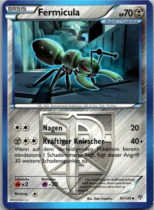 Pokémon-Karte Fermicula 91/135 Plasma-Sturm