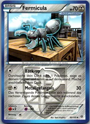 Pokémon-Karte Fermicula 92/135 Plasma-Sturm