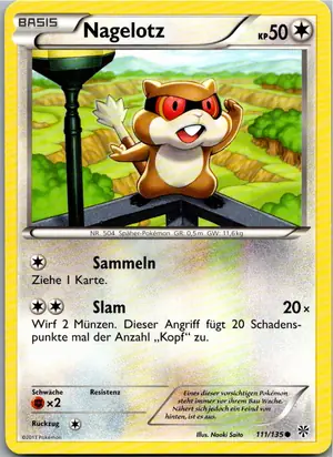Pokémon-Karte Nagelotz 111/135 Plasma-Sturm