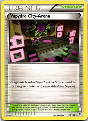 Pokémon-Karte Vapydro City-Arena 126/135 Plasma-Sturm