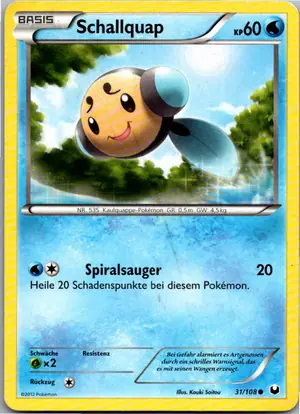Pokémon-Karte Schallquap 31/108 Erforscher der Finsternis