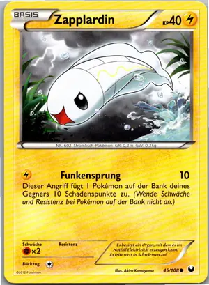 Pokémon-Karte Zapplardin 45/108 Erforscher der Finsternis