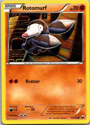 Pokémon-Karte Rotomurf 55/108 Erforscher der Finsternis
