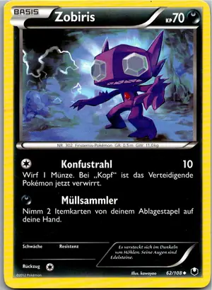 Pokémon-Karte Zobiris 62/108 Erforscher der Finsternis