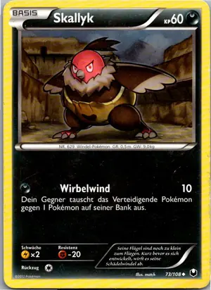 Pokémon-Karte Skallyk 73/108 Erforscher der Finsternis