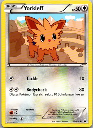 Pokémon-Karte Yorkleff 86/108 Erforscher der Finsternis