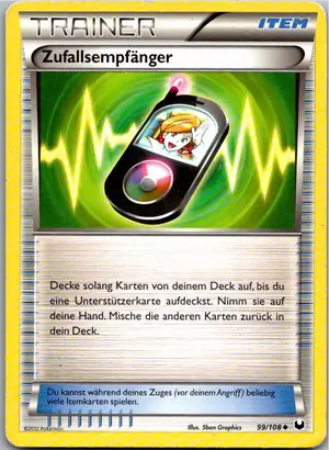 Pokémon-Karte Zufallsempfänger 99/108 Erforscher der Finsternis