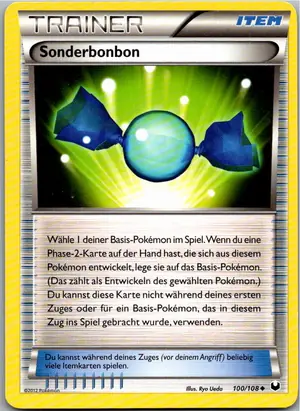 Pokémon-Karte Sonderbonbon 100/108 Erforscher der Finsternis