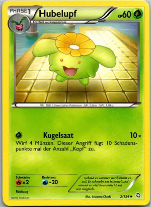 Pokémon-Karte Hubelupf 2/124 Hoheit der Drachen