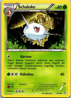 Pokémon-Karte Schaloko 7/124 Hoheit der Drachen