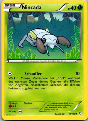 Pokémon-Karte Nincada 10/124 Hoheit der Drachen