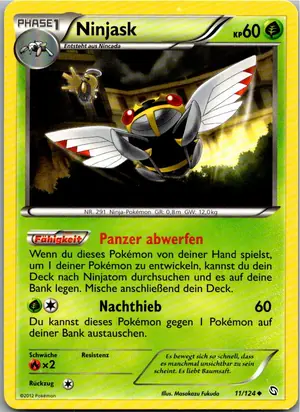Pokémon-Karte Ninjask 11/124 Hoheit der Drachen