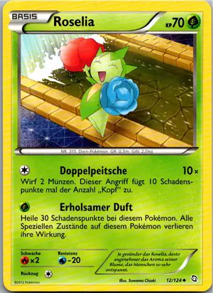 Pokémon-Karte Roselia 12/124 Hoheit der Drachen