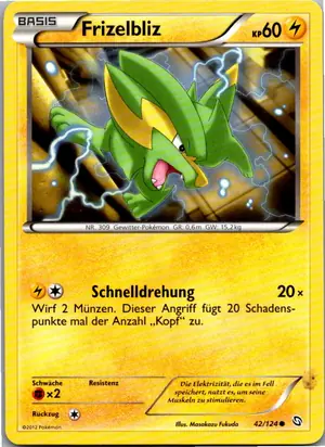 Pokémon-Karte Frizelbliz 42/124 Hoheit der Drachen