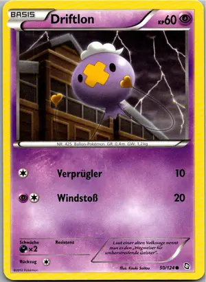 Pokémon-Karte Driftlon 50/124 Hoheit der Drachen