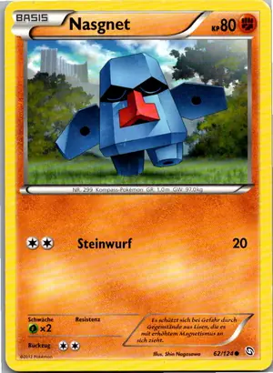 Pokémon-Karte Nasgnet 62/124 Hoheit der Drachen