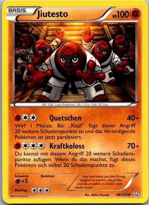 Pokémon-Karte Jiutesto 68/124 Hoheit der Drachen