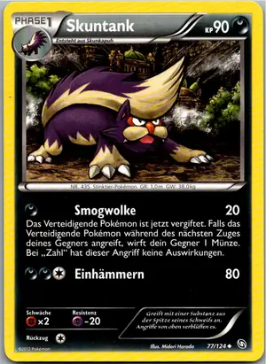 Pokémon-Karte Skuntank 77/124 Hoheit der Drachen