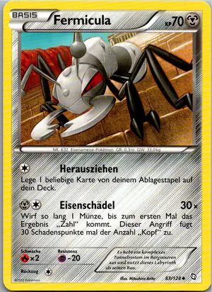 Pokémon-Karte Fermicula 83/124 Hoheit der Drachen