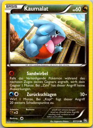 Pokémon-Karte Kaumalat 87/124 Hoheit der Drachen