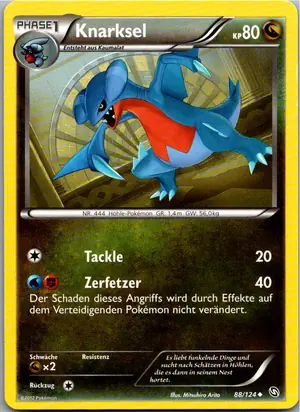 Pokémon-Karte Knarksel 88/124 Hoheit der Drachen