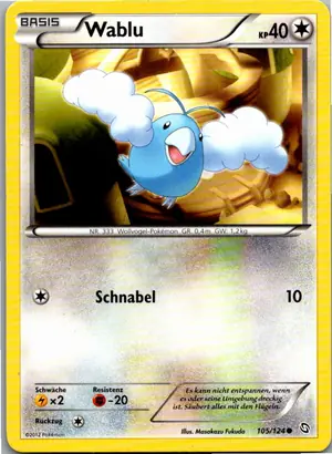 Pokémon-Karte Wablu 105/124 Hoheit der Drachen