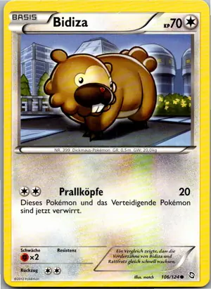 Pokémon-Karte Bidiza 106/124 Hoheit der Drachen