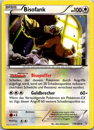 Pokémon-Karte Bisofank 110/124 Hoheit der Drachen