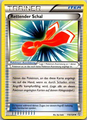 Pokémon-Karte Rettender Schal 115/124 Hoheit der Drachen