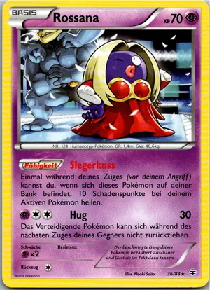 Pokémon-Karte Rossana 36/83 Generationen