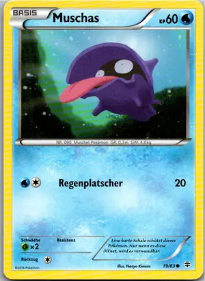 Pokémon-Karte Muschas 19/83 Generationen