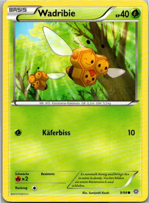Pokémon-Karte Wadribie 9/98 Ewiger Anfang