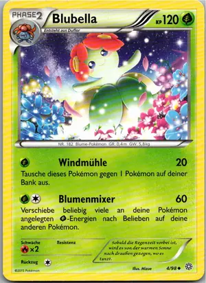 Pokémon-Karte Blubella 4/98 Ewiger Anfang