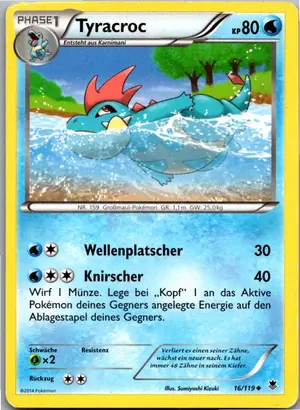 Pokémon-Karte Tyracroc 16/119 Phantomkräfte