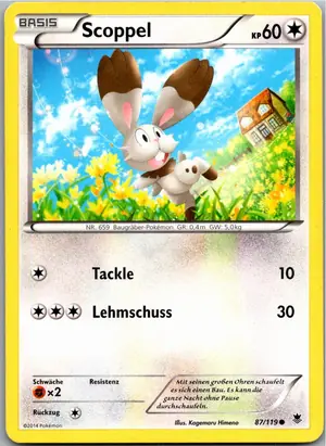 Pokémon-Karte Scoppel 87/119 Phantomkräfte