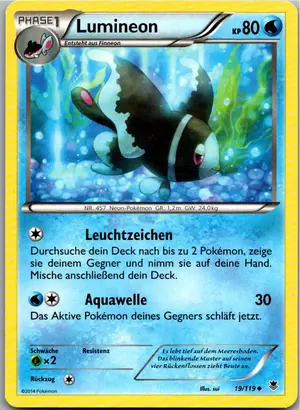 Pokémon-Karte Lumineon 19/119 Phantomkräfte