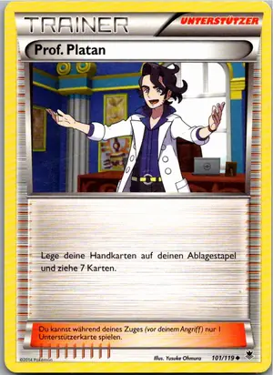 Pokémon-Karte Prof. Platan 101/119 Phantomkräfte