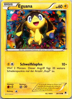 Pokémon-Karte Eguana 28/119 Phantomkräfte