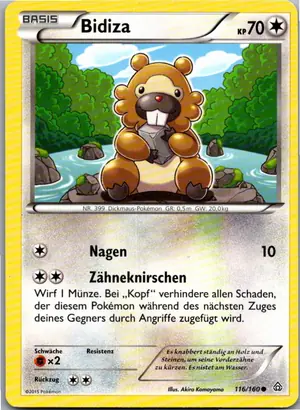 Pokémon-Karte Bidiza 116/160 Protoschock