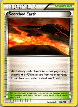 Pokémon-Karte Scorched Earth Verbrannte Erde 138/160 Protoschock