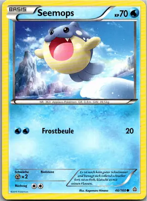 Pokémon-Karte Seemops 46/160 Protoschock