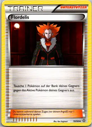 Pokémon-Karte Flordelis 90/106 Flammenmeer