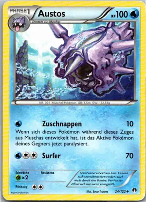 Pokémon-Karte Austos 24/122 TURBOfieber