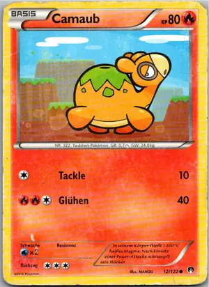 Pokémon-Karte Camaub 12/122 TURBOfieber