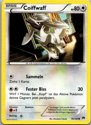Pokémon-Karte Coiffwaff 95/122 TURBOfieber