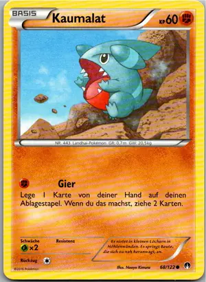 Pokémon-Karte Kaumalat 68/122 TURBOfieber