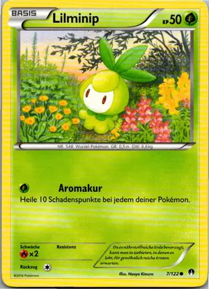 Pokémon-Karte Lilminip 7/122 TURBOfieber