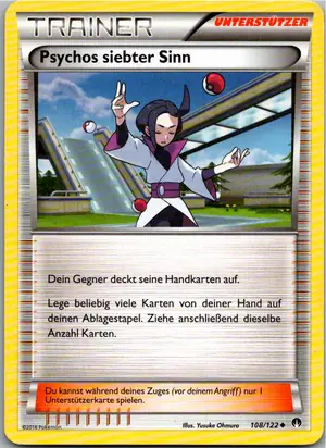 Pokémon-Karte Psychos siebter Sinn 108/122 TURBOfieber