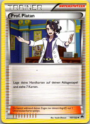 Pokémon-Karte Prof. Platan 107/122 TURBOfieber